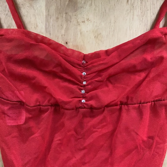 Retro Rhinestone Mesh Bodysuit thong Boudior Pin Up Lingerie OS - Picture 4 of 8